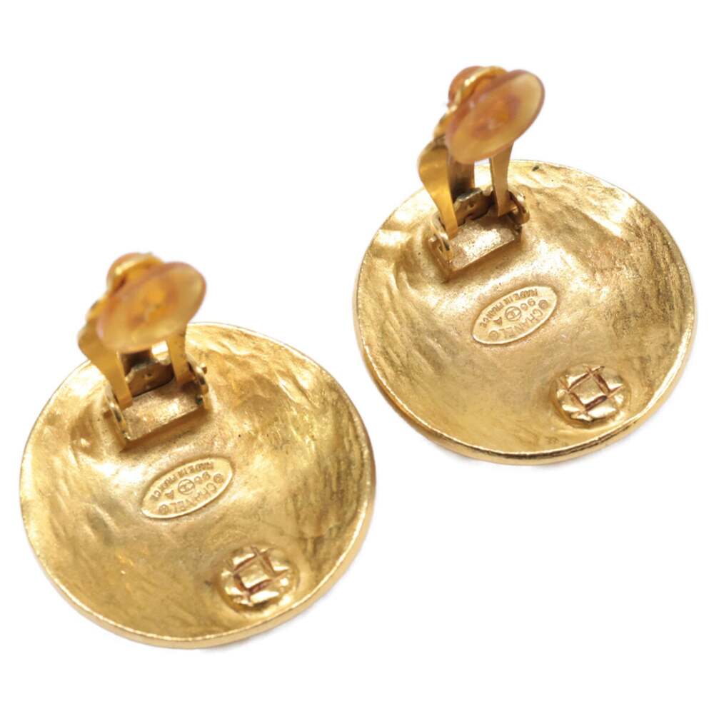 Chanel Cc Logo Round Clip-On Earrings #244521C72B - Picture 7 of 8